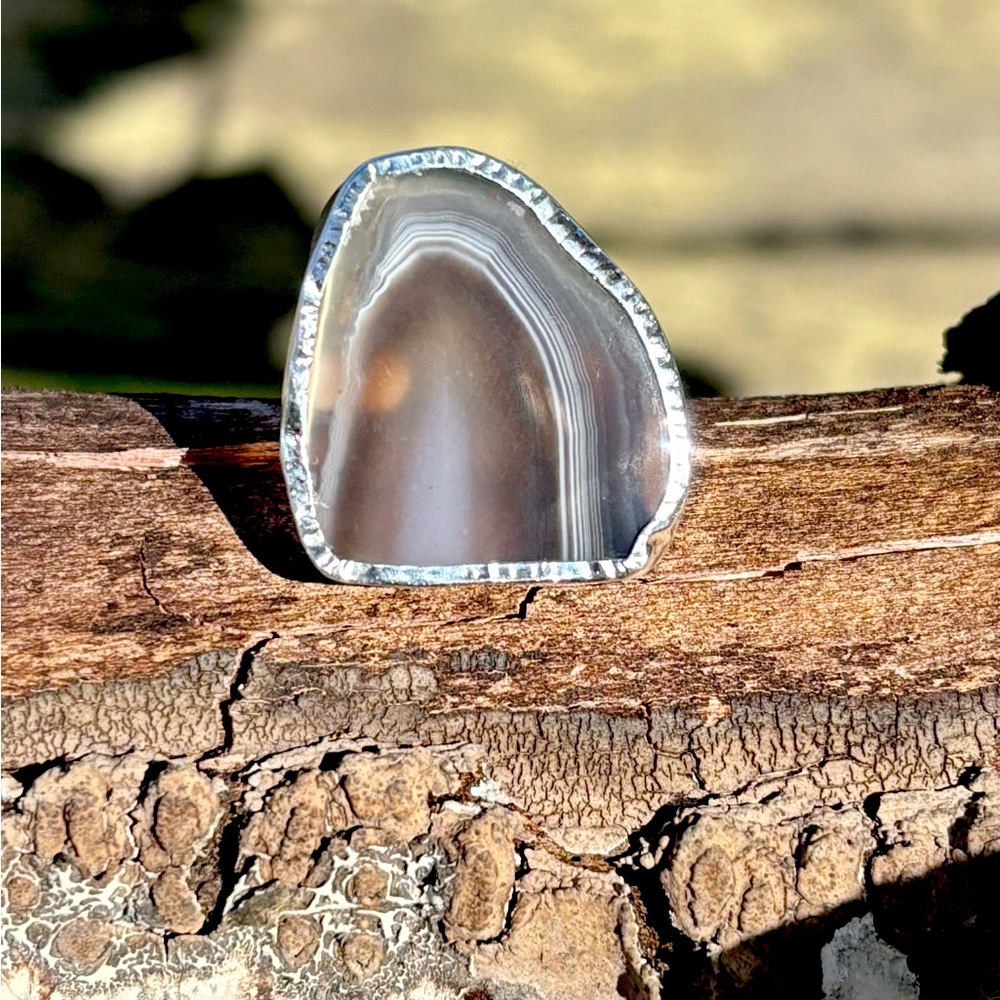 Botswana Agate Ring - image 4